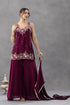 Purple Chartin Salwar Suits - Front View | Samyak Fashion