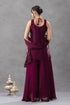 Purple Chartin Salwar Suits - Back View | Samyak Fashion