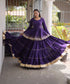 Purple Cora Cotton Lehenga Choli - Full View | Samyak Fashion