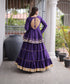 Purple Cora Cotton Lehenga Choli - Styled View | Samyak Fashion