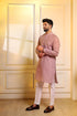 Purple Cotton Mens Kurta With Payjama - Detail View | Samyak Fashion