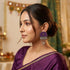 Purple Earrings - Front View | Samyak Fashion