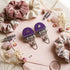 Purple Earrings - Back View | Samyak Fashion