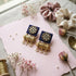 Purple Earrings - Back View | Samyak Fashion