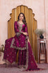 Purple Fendy Silk Salwar Suit - Side View | Samyak Fashion