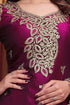 Purple Fendy Silk Salwar Suit - Styled View | Samyak Fashion