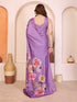 Purple Manipuri Silk Elegant Party Wear Saree Collection With Blouse - Detail View | Samyak Fashion