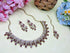 Purple Necklace - Side View | Samyak Fashion