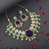 Purple Necklace - Back View | Samyak Fashion