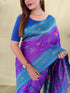 Purple Silk Elegant Party Wear Saree Collection With Blouse - Full View | Samyak Fashion
