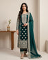 Rama Faux Georgette Elegant Salwar Suit - Front View | Samyak Fashion
