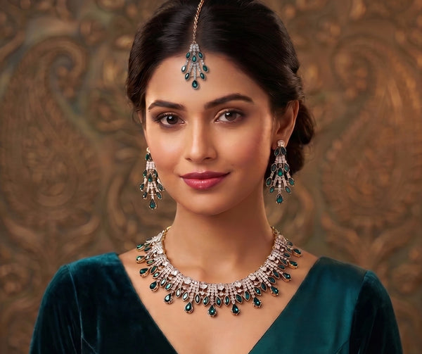 Rama Necklace - Front View | Samyak Fashion