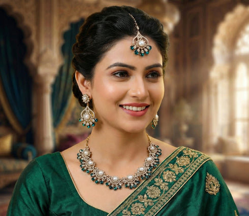 Rama Necklace - Front View | Samyak Fashion