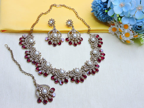 Rani Necklace - Side View | Samyak Fashion