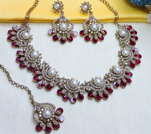 Rani Necklace - Detail View | Samyak Fashion