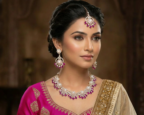 Rani Necklace - Front View | Samyak Fashion