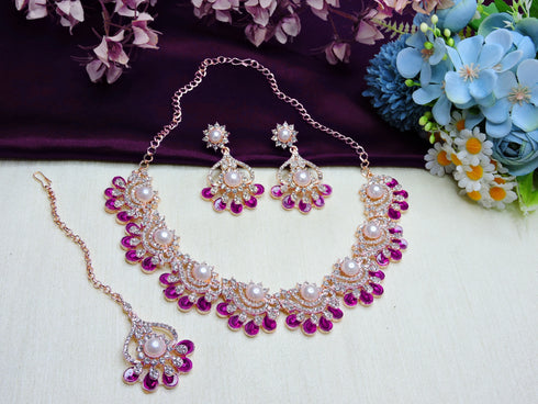 Rani Necklace - Side View | Samyak Fashion