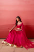 Rani Organza Arty Lehenga Choli - Back View | Samyak Fashion
