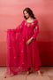 Rani Organza Salwar Suit - Front View | Samyak Fashion