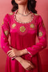 Rani Organza Salwar Suit - Close-up View | Samyak Fashion