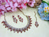 Rani Pink Necklace - Side View | Samyak Fashion