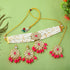 Rani Pink Necklace Set - Back View | Samyak Fashion