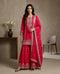 Rani Pink Pure Fendy Silk Elegant Salwar Suit - Front View | Samyak Fashion