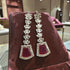 Red Earrings - Side View | Samyak Fashion