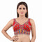 Red Heavy Pure Soft Italian Silk With Tricot Fuising Blouse - Front View | Samyak Fashion