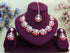 Red Necklace - Back View | Samyak Fashion