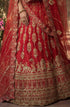 Red Silk Lehenga Choli - Detail View | Samyak Fashion