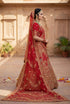 Red Silk Lehenga Choli - Side View | Samyak Fashion