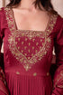 Rosegold Chinon Salwar Suit - Close-up View | Samyak Fashion