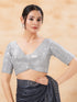 Silver Imported Blouse - Front View | Samyak Fashion