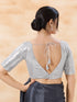 Silver Imported Blouse - Side View | Samyak Fashion