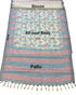 Sky Blue Cotton Silk Saree With Blouse - Close-up View | Samyak Fashion