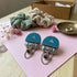 Teal Earrings - Back View | Samyak Fashion