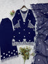 Teal Georgette Salwar Suit - Close-up View | Samyak Fashion