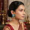 Teal Green Earrings - Front View | Samyak Fashion