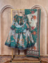 Teal Tabby Silk Lehenga Choli - Close-up View | Samyak Fashion