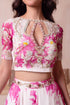 White Chiffon Arty Lehenga Choli - Full View | Samyak Fashion