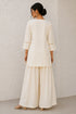 White Cotton Top Bottom - Side View | Samyak Fashion