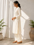 White Cotton Top Bottom - Back View | Samyak Fashion