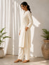 White Cotton Top Bottom - Side View | Samyak Fashion