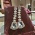 White Earrings - Side View | Samyak Fashion