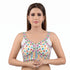 White Heavy Pure Soft Italian Silk With Tricot Fuising Blouse - Back View | Samyak Fashion