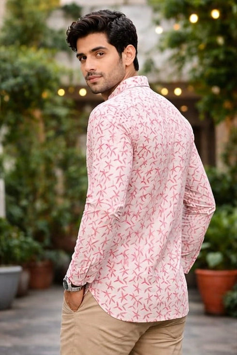 White Linen Mens Short Kurta - Detail View | Samyak Fashion