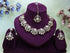White Necklace - Back View | Samyak Fashion