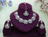White Necklace - Back View | Samyak Fashion