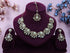 White Necklace - Back View | Samyak Fashion